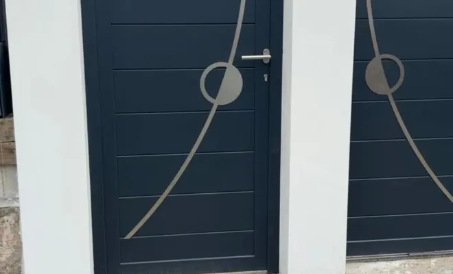 Fabrication et pose d'un portail et d'un portillon en aluminium, Dax, HP DESIGN